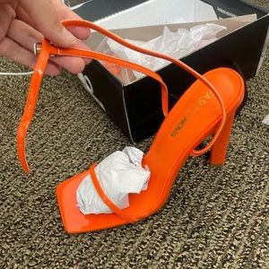 Orange Fashion Nova Heels